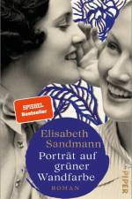 Porträt auf grüner Wandfarbe af Elisabeth Sandmann
