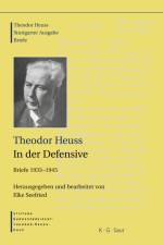 Theodor Heuss, 1933-1945, Theodor Heuss, In der Defensive af Theodor Heuss
