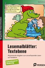 Lesemalblätter: Textebene af Klara Kirschbaum