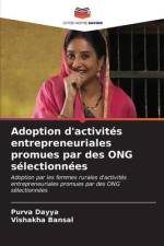 Adoption d'activités entrepreneuriales promues par des ONG sélectionnées af Purva Dayya
