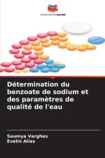 Détermination du benzoate de sodium et des paramètres de qualité de l'eau af Saumya Varghes