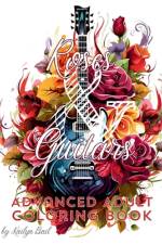 Roses and Guitars Coloring Book