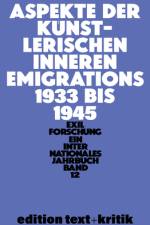 Aspekte der künstlerischen inneren Emigration 1933¿1945 af Claus-Dieter Krohn
