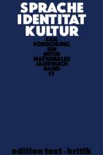 Sprache - Identität - Kultur af Claus-Dieter Krohn