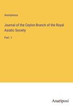 Journal of the Ceylon Branch of the Royal Asiatic Society af Anonymous