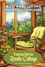 Fantasy Coloring Book Fantasy Interior Rustic Cottage af Natsuki Fujimoto