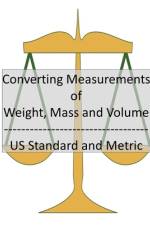 Converting Measurements of Weight, Mass and Volume af Ron Kness