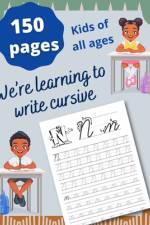We're Learning to write cursive af Portia George