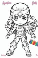 Superhero Girls Coloring Book af Color Me J