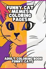 Funny Cat Memes Coloring Pages af Sunspun Press