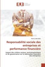 Responsabilité sociale des entreprises et performance financière af Pierre Le Bourdiec