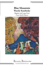 Blue Mountain Cross Stitch Pattern - Wassily Kandinsky af Carmen Wolf