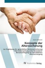 Konzepte der Alterssicherung af Katrin Sabrowski