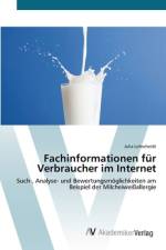 Fachinformationen für Verbraucher im Internet af Julia Lohscheidt