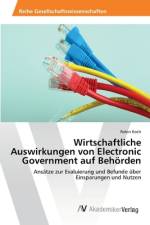 Wirtschaftliche Auswirkungen von Electronic Government auf Behörden af Robin Koch