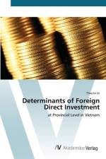 Determinants of Foreign Direct Investment af Thuy Le Le