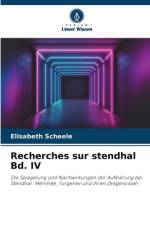 Recherches sur stendhal Bd. IV af Elisabeth Scheele