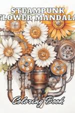 Steampunk Flower Mandala Coloring Book af Kade Gul