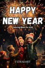 Happy New Year Coloring Book for Kids af Estrad Art