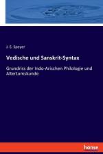 Vedische und Sanskrit-Syntax af J. S. Speyer