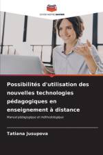 Possibilités d'utilisation des nouvelles technologies pédagogiques en enseignement à distance af Tatiana Jusupova
