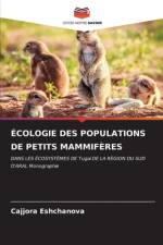 ÉCOLOGIE DES POPULATIONS DE PETITS MAMMIFÈRES af Cajjora Eshchanova