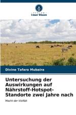 Untersuchung der Auswirkungen auf Nährstoff-Hotspot-Standorte zwei Jahre nach af Divine Tafara Mubaira