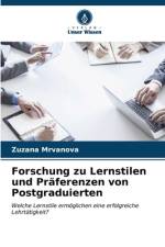 Forschung zu Lernstilen und Präferenzen von Postgraduierten af Zuzana Mrvanova