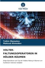 VOLTER-FALTUNGSOPERATOREN IN HÖLDER-RÄUMEN af Tulkin Mamatov