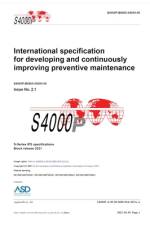 S4000P, International specification for developing and continuously improving preventive maintenance, Issue 2.1 af Asd