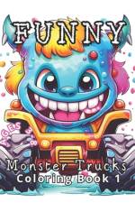 Funny Monster Trucks Coloring Book 1 af Coloring Imagination Press