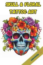 Skull & Floral Tattoo Art af Pablo Red Ink