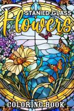 Stained Glass Flower Coloring Book