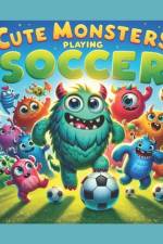 Coloring Book - Cute monsters Playing soccer af Laura Lugo