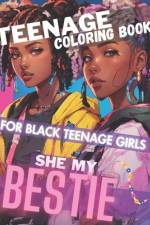 Teenage Coloring Book For Black Teenage Girls af Row Books