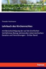 Lehrbuch des Kirchenrechtes af Theodor Pachmann