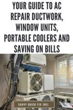 Your Guide to AC Repair Ductwork, Window Units, Portable Coolers and Saving on Bills af Savvy Quick Fix Joel