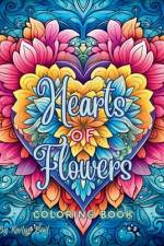 Hearts of Flowers Coloring Book