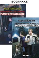 Bogpakke Psykopatmordernaboen og Amatørforbrydervikaren af Malene Fabricius Holm