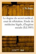 Le dogme du secret médical, essai de réfutation af J Th Dupuy