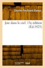 Joie dans le ciel. 13e édition af Charles-Ferdinand Ramuz