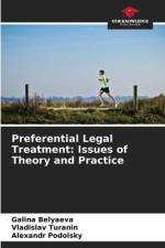 Preferential Legal Treatment: Issues of Theory and Practice af Galina Belyaeva