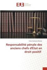 Responsabilité pénale des anciens chefs d'État en droit positif af Grâce Kashama Matolu