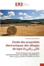 Etude des propriétés électroniques des alliages de type Zr(x)Si(1-x)O2 af Mawloud Ould Moussa