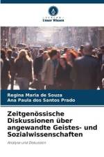 Zeitgenössische Diskussionen über angewandte Geistes- und Sozialwissenschaften af Regina Maria de Souza