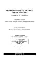 Principles and Practices for Federal Program Evaluation: Proceedings of a Workshop af National Academies Of Sciences Engineeri