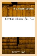 Errotika Biblion af Honoré-Gabriel Riquetti Mirabeau