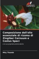 Composizione dell'olio essenziale di rizoma di Zingiber Cernuum e Costus Speci af Mity Thambi