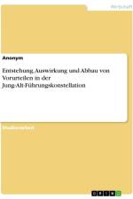 Entstehung, Auswirkung und Abbau von Vorurteilen in der Jung-Alt-Führungskonstellation af Anonymous