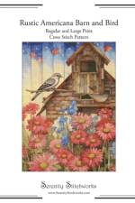 Rustic Americana Barn and Bird Cross Stitch Pattern af Carmen Wolf